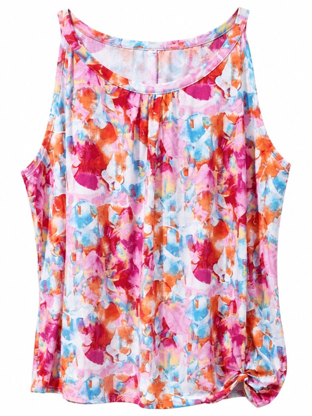 Vibrant Multicolor Women's Tank Top loose 2x